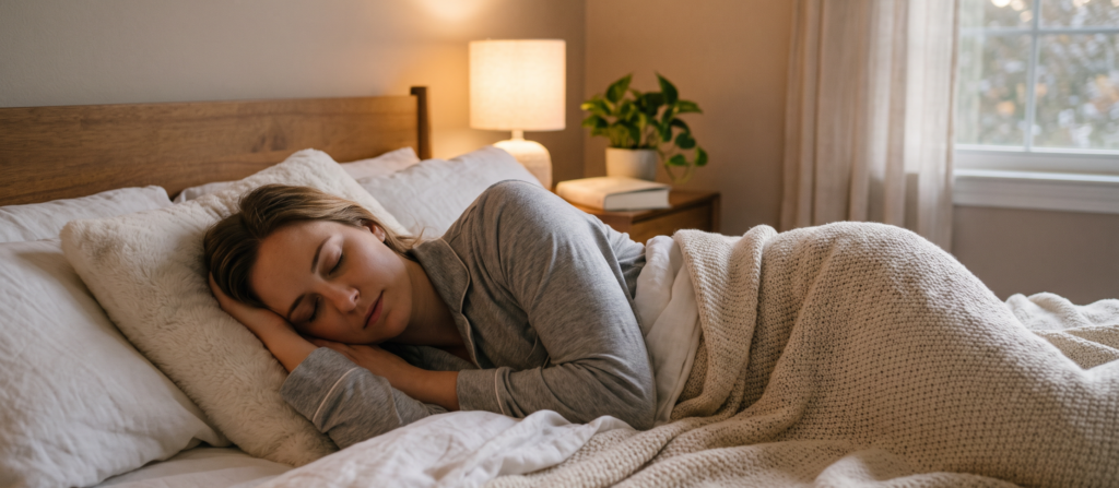 woman resting prioritizing sleep for her health